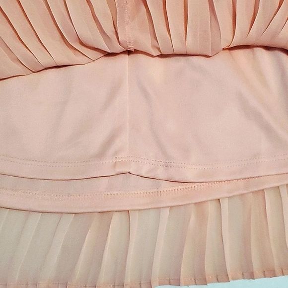 Socialite Black Laced Top Accordion Chiffon Chic Party Wedding Mini Dress XS - Picture 8 of 11